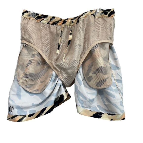 Nanushka Kenan Hand-Painted Abstract Animal Swim Shorts Mens Size L - Picture 12 of 13